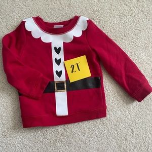 Toddler Santa top